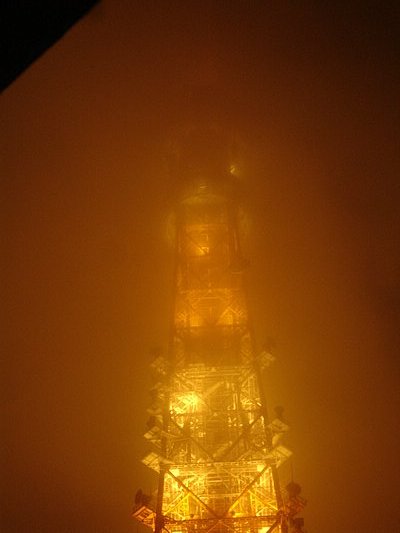 Tokyo Tower in the fog