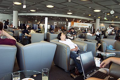 Lufthansa Business Class Holding pen