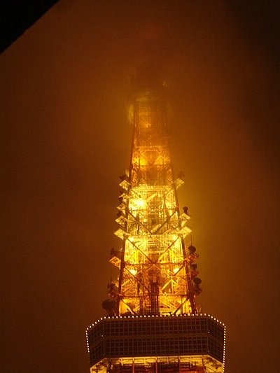 Tokyo Tower in the fog