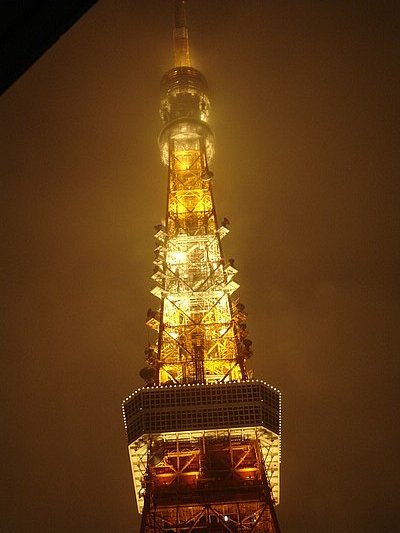 Tokyo Tower in the fog