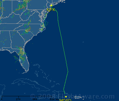 Courtesy of flightaware.com