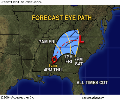 Hurricane Ivan, Image from Accuweather