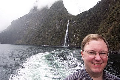 Alex at Milford Sound
