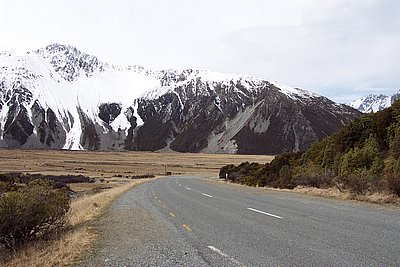 Mt. Cook is nearer