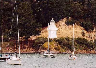 Lighthouse in Akaroa Harbor